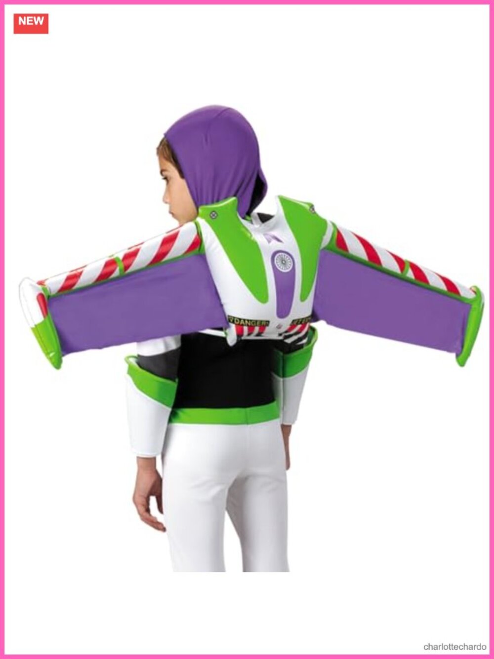 Inflatable Buzz Lightyear Jetpack Costume Accessory with Gloves